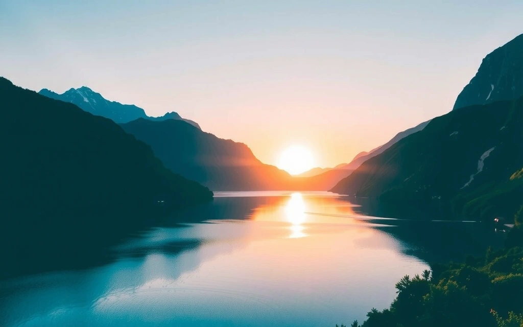 Paisaje natural que simboliza crecimiento y bienestar